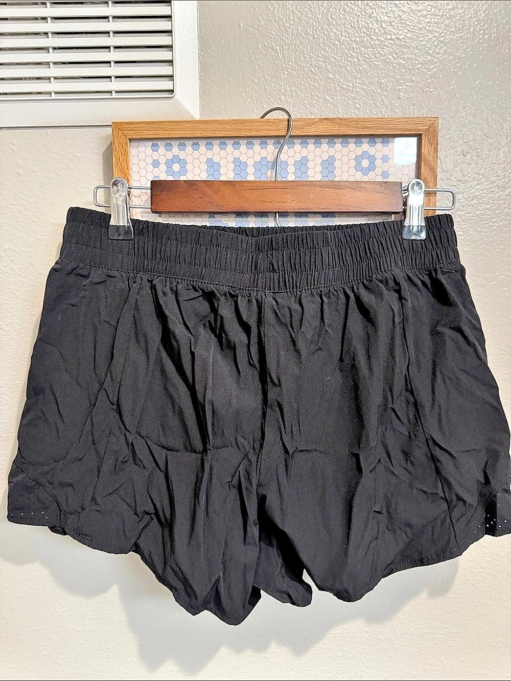 High-Rise Lined Short 3" Black